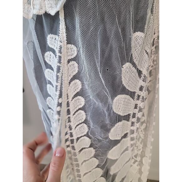 Rebellion Ivory Lace Duster Cardigan Boho Cottagecore Festival S - Picture 7 of 7